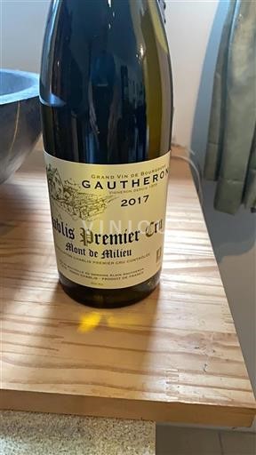Burgundy Chablis Premier Cru Gautheron Mont de Milieu 2017