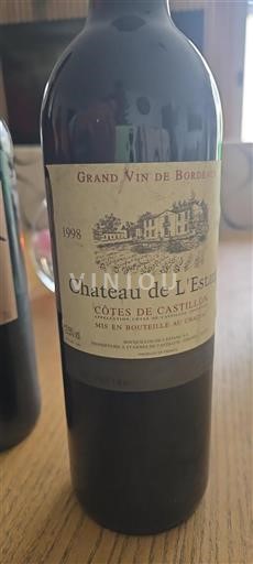 Bordeaux Unspecified Château L'Estang 1998