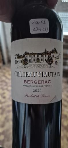 Sydvestfrankrig Bergerac Château Mautain 2021