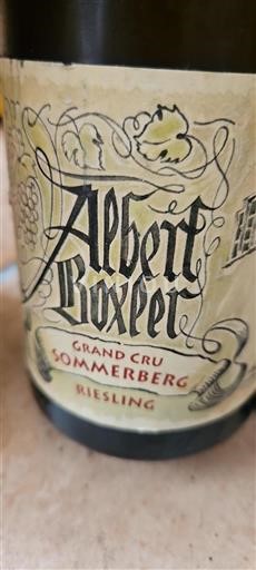 Alsace Alsace Grand Cru Grand Cru Albert Boxler Sommerberg E 2013