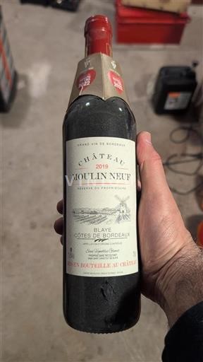 Bordeaux Blaye Côtes de Bordeaux Château Moulin Neuf Réserve du Propriétaire 2019