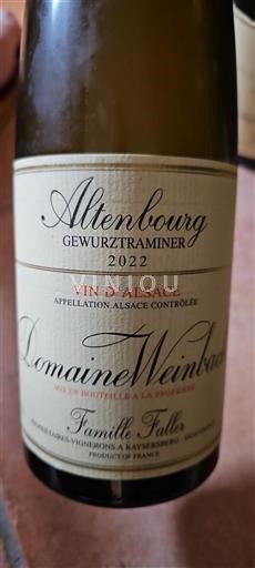 Alsasko Grand Cru Domaine Weinbach Altenbourg Gewurztraminer 2022