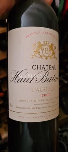 Bordeaux Pauillac Château Haut-Batailley 2000