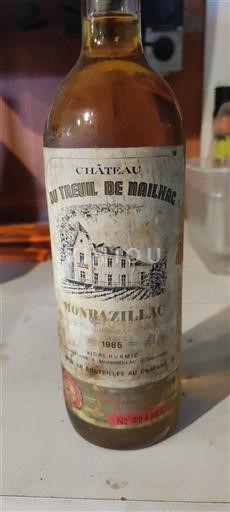 Vin Blanc moelleux Château Treuil de Nailhac 1985 France Sud-Ouest Monbazillac