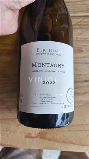 Bourgogne Montagny Berthenet 2022