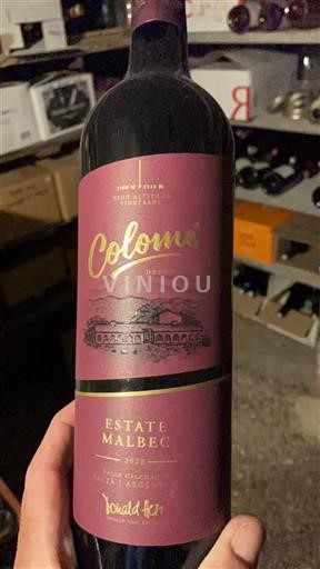 Vin Rouge sec Estate Malbec Colomé 2020 Argentine Salta