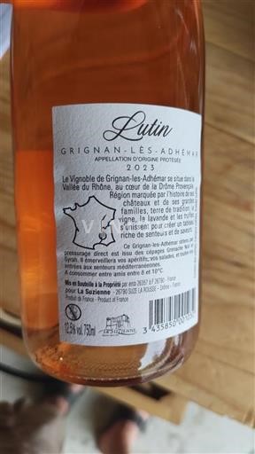 Vallée du Rhône Grignan-les-adhémar La Suzienne Lutin 2023