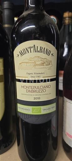 Abruzzo Wines Montepulciano d'Abruzzo Mont'Albano 2018