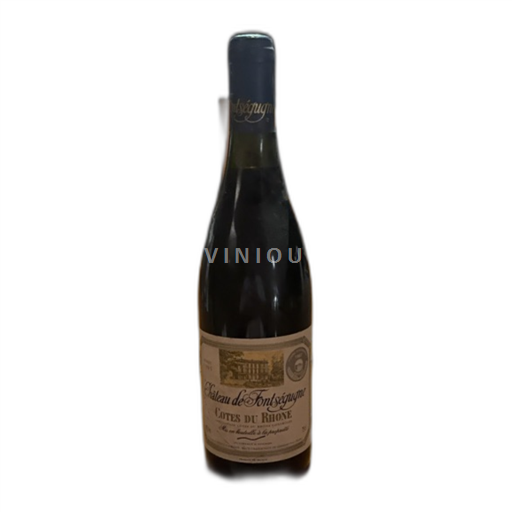 Vin Rouge sec Château Fontségugne 1995 France Vallée du Rhône Côtes-du-rhône