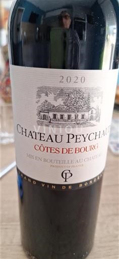 Vin Rouge sec Château Peychaud 2020 France Bordeaux Côtes-de-bourg