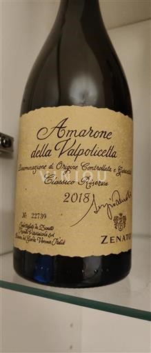 Vénétie Amarone della Valpolicella Zenato Classico Riserva 2018