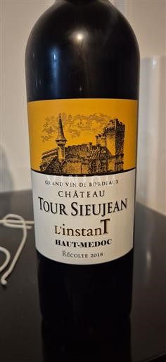 Bordeaux Haut-Médoc Château Tour Sieujean L'instant 2018