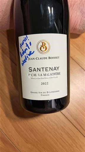 Burgundsko Santenay Premier Cru Jean-Claude Boisset 1er Cru La Maladi%c3%a8re 2022