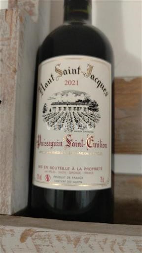 Bordeaux Puisseguin-saint-émilion Haut Saint-Jacques 2021