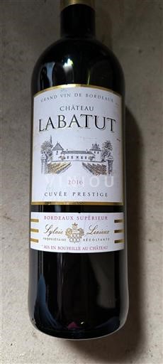 Bordeaux Bordeaux Supérieur Château Labatut Prestige 2016