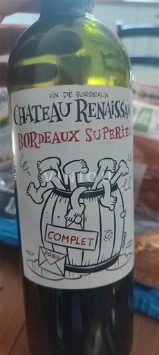 Bordeaux Bordeaux supérieur Château Renaissance 2019