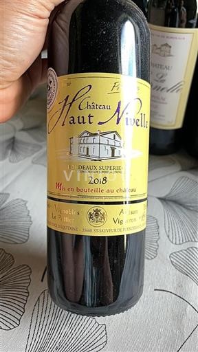 Burdeos Bordeaux superior Château Haut Nivelle 2018