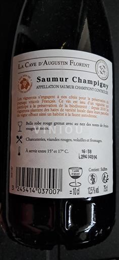 Vallée de la Loire Saumur-champigny La Cave Augustin Florent 2023