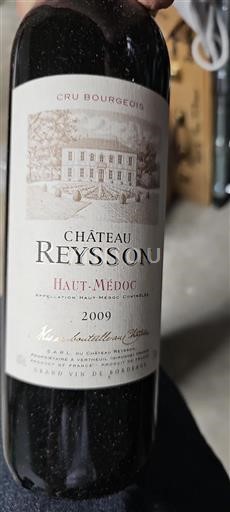 Bordeaux Haut-Médoc Cru Bourgeois Château Reysson 2009