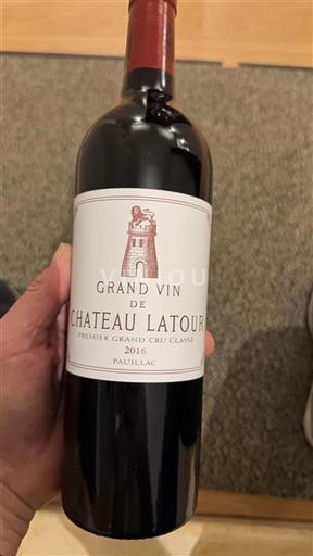 Bordeaux Pauillac Premier Grand Cru Classé Latour Grand Vin 2016