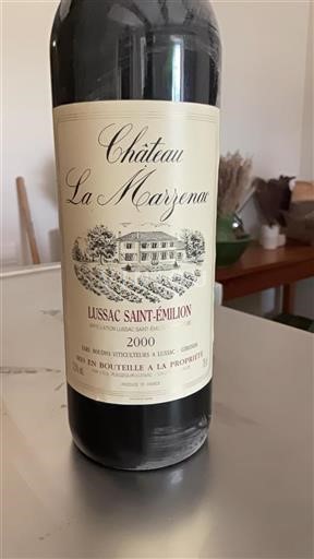 Bordeaux Lussac-saint-émilion Château La Marzenac 2000
