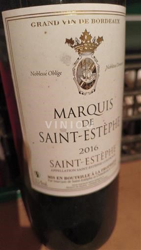 Bordeaux Saint-Estèphe Marquis de Saint-Estèphe 2016