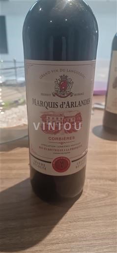 Vin Rouge sec Marquis Arlandes Non millésimé France Languedoc Corbières