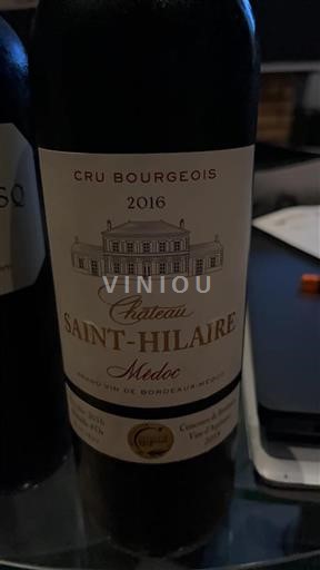 Bordeaux Médoc Cru Bourgeois Château Saint-Hilaire 2016