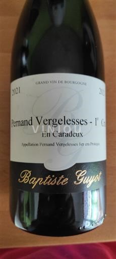 Borgogna Pernand-Vergelesses Premier Cru Baptiste Guyot 2021