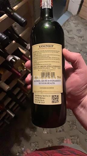 Regione Costiera Stellenbosch Kanonkop Kadette Pinotage 2019