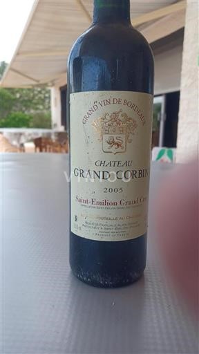 Bordeaux Saint-Émilion Grand Cru Grand Cru Château Grand Corbin 2005