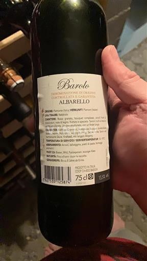 Piemonte Barolo Albarello 2020