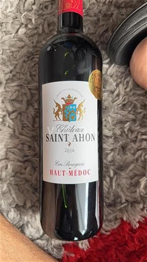 Bordéus Haut-Médoc Cru Bourgeois Saint Ahon 2016