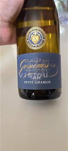 Burgundsko Petit-chablis Domaine Des Geneves 2023