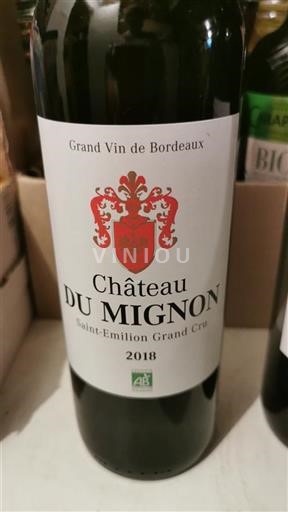 Bordeaux Saint-Émilion Grand Cru Château Mignon 2018