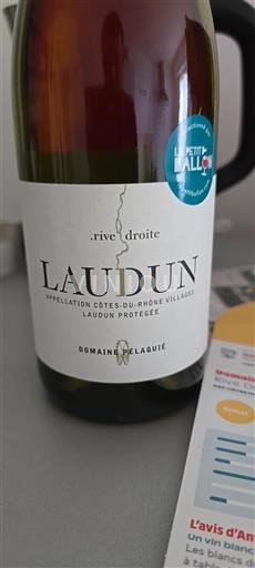 Vallée du Rhône Côtes-du-rhône-villages Domaine Pélaquié Laudun Rive Droite 2023