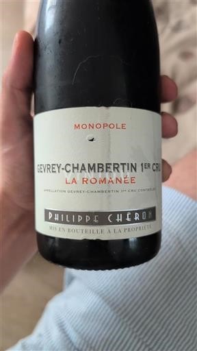 Bourgogne Gevrey-chambertin Premier Cru Philippe Chéron La Romanée 2018