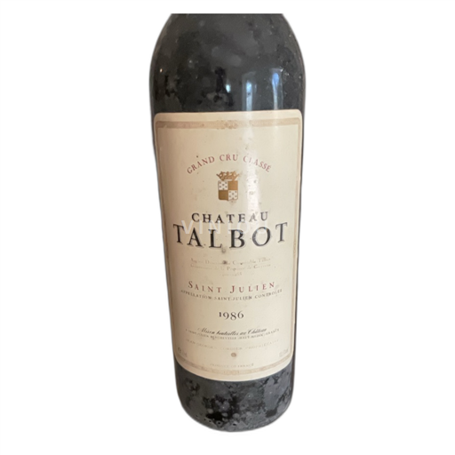 Bordeaux Saint-Julien Grand Cru Château Talbot 1986