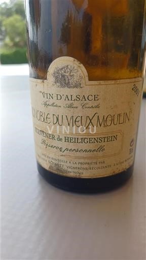 Alsace Klevener de Heiligenstein Grand Cru Vignoble du Vieux Moulin Réserve Personnelle 2001