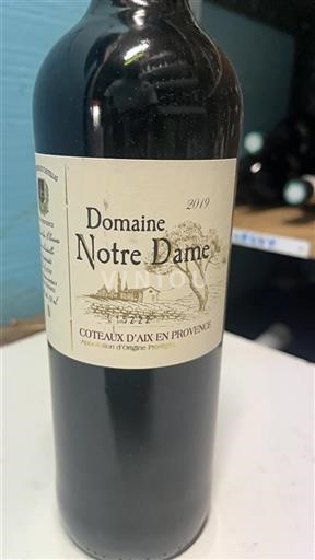 Provence Coteaux d'Aix-en-Provence Domaine Notre Dame 2019