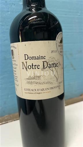 Provence Coteaux d'Aix-en-Provence Domaine Notre Dame 2018