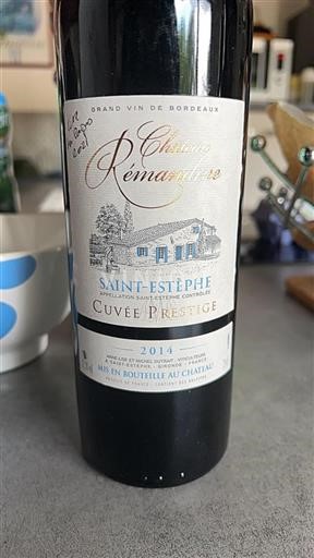 Bordeaux Saint-Estèphe Château Remandine Prestige 2014