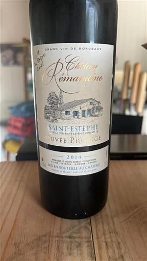 Bordeaux Saint-Estèphe Château Remandine Prestige 2014