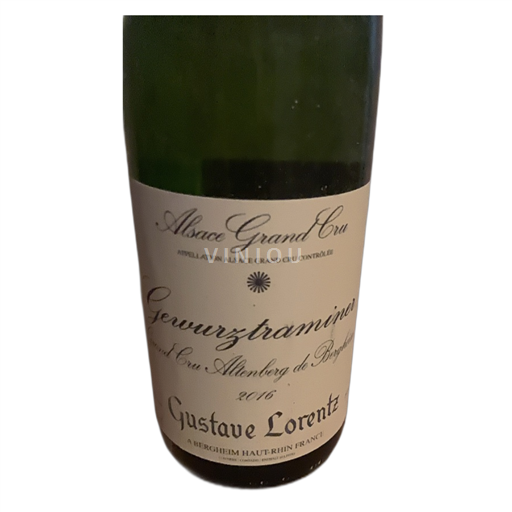 Alsácia Gewurztraminer Grand Cru Gustave Lorentz GC Altenberg de Bergheim 2016
