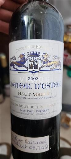 Bordeaux Haut-Médoc Château Esteau 2008
