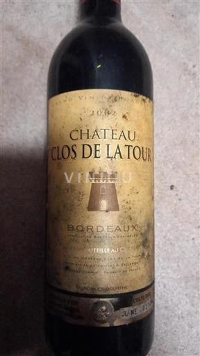 Bordeaux Château Clos de Latour 2002