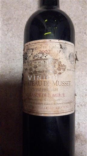 Bordeaux Lalande-de-pomerol Château Musset Première 2007