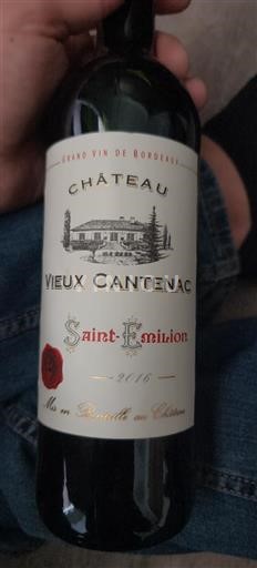 Bordeaux Saint-Émilion Château Vieux Cantenac 2016