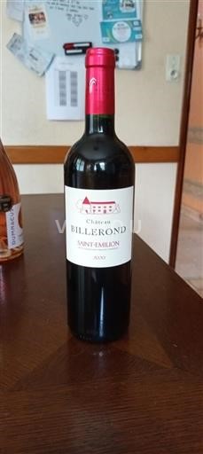 Bordeaux Saint-Émilion Château Billerond 2020