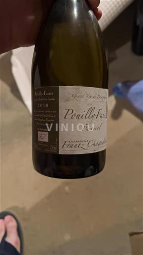 Burgundi Pouilly-fuissé Domaine Frantz Chagnoleau Pastoral 2018